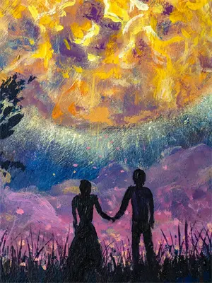 青春之月亮与星星