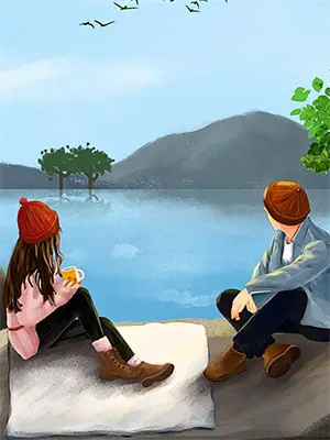 海棠花落人终散短句